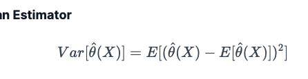 Estimator, Bias & Variance